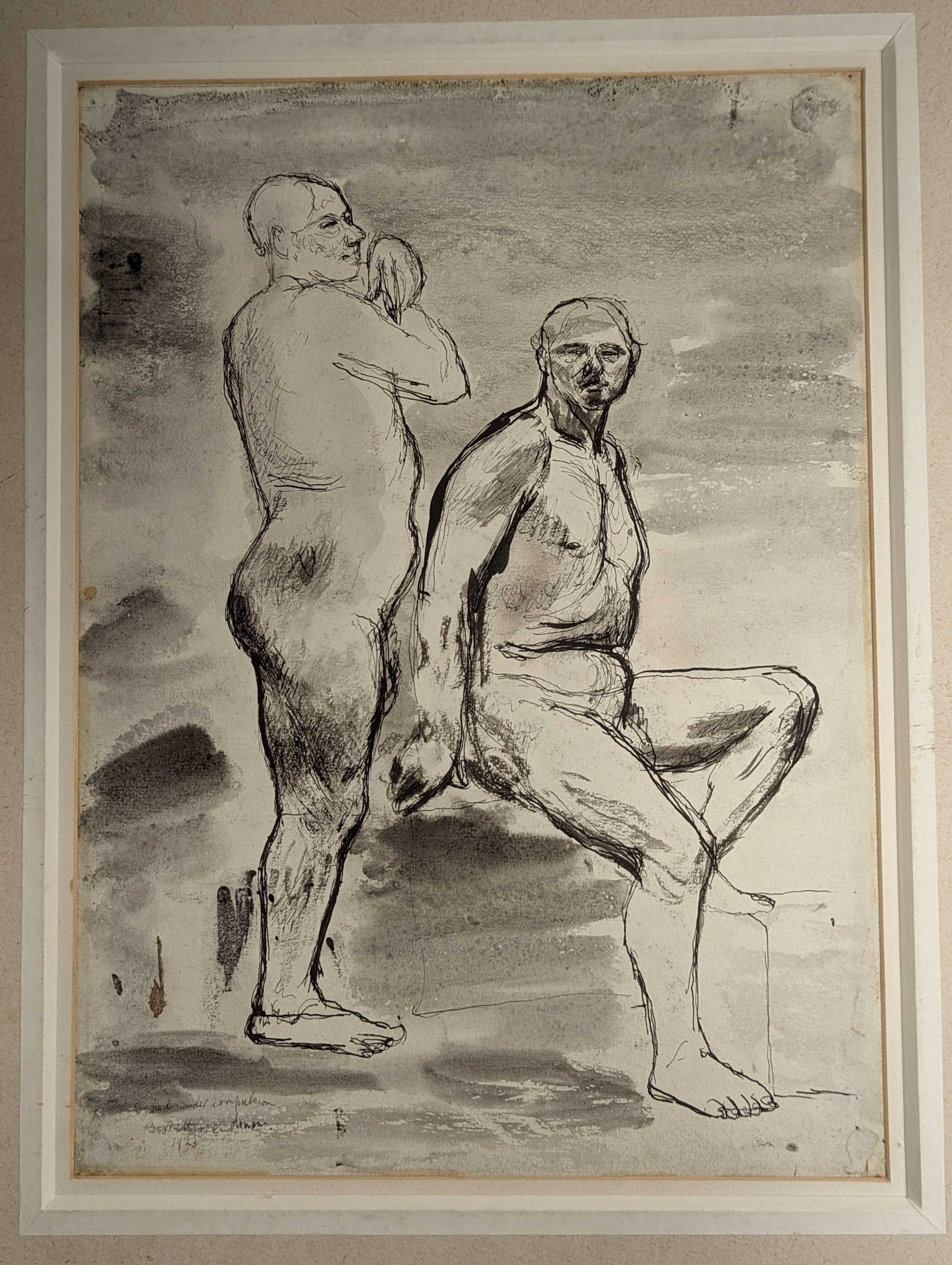 Barnett Freedman (1901-1958), folio of ink and pencil sketches, mostly nude studies, largest 37 x 27cm